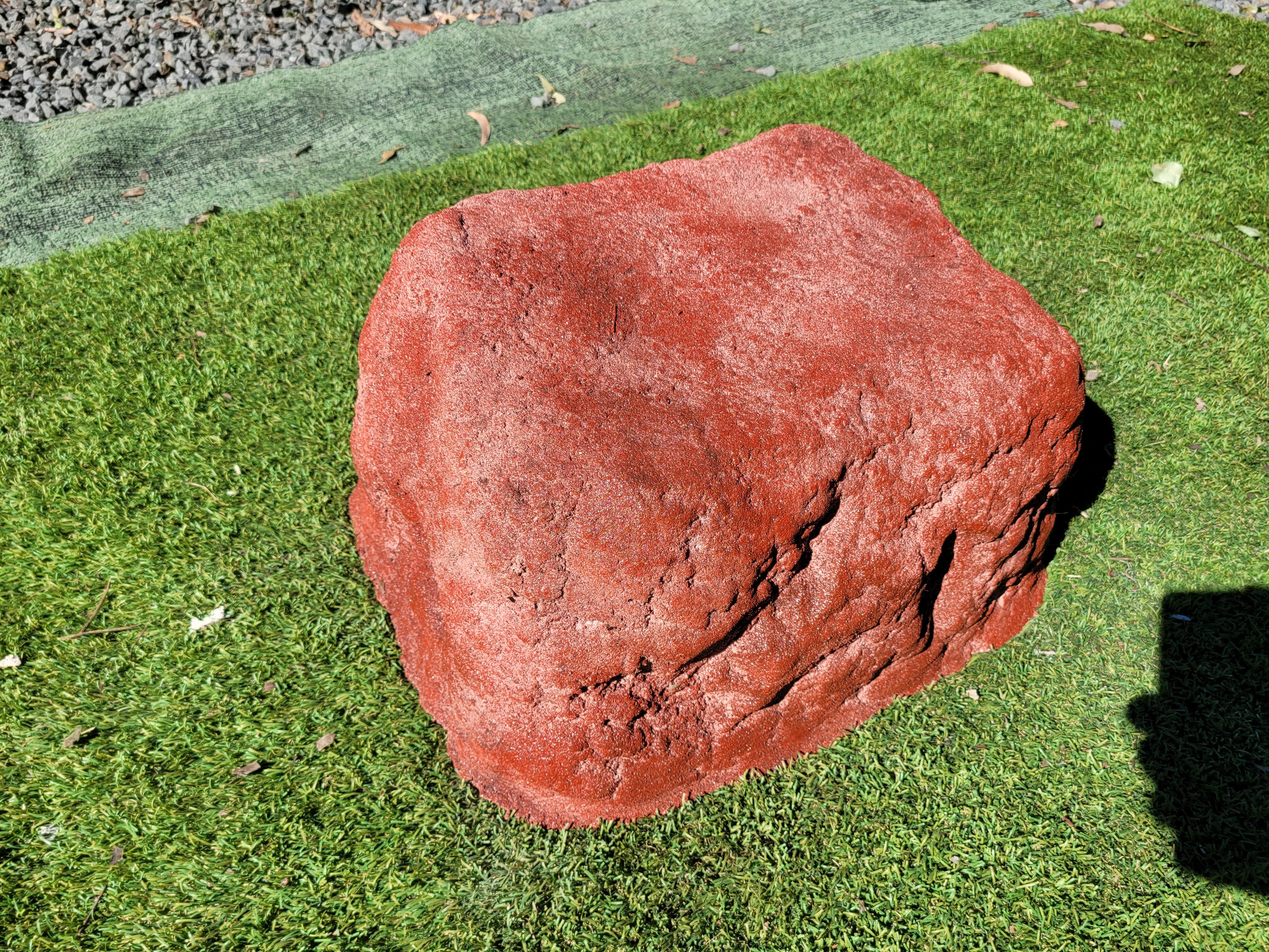 Memorial Rock Urn 1867 Large Double Pink / Red