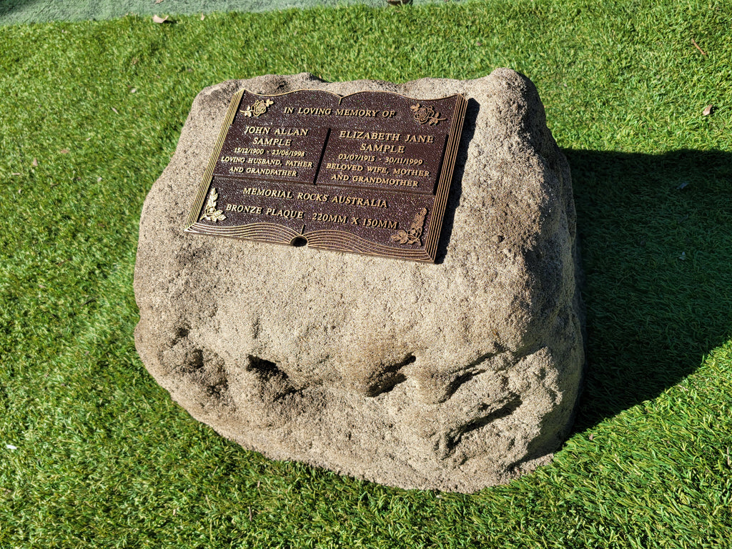 Memorial Rock Urn 1879 Large Double Natural Riversand