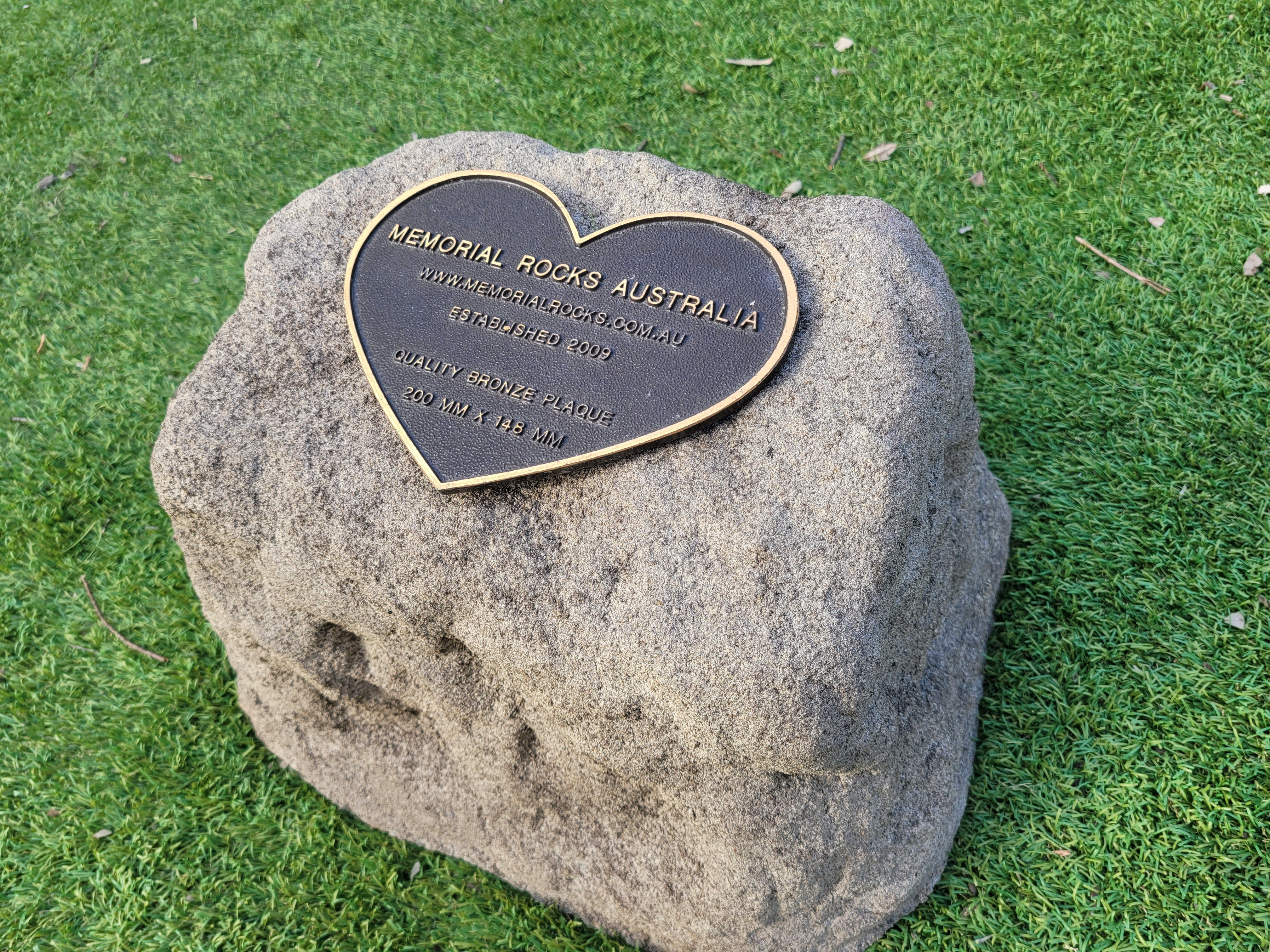 Memorial Rock Urn 1901  Large Natural Riversand