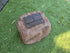 rock urn and plaque